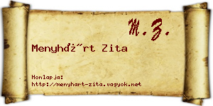 Menyhárt Zita névjegykártya